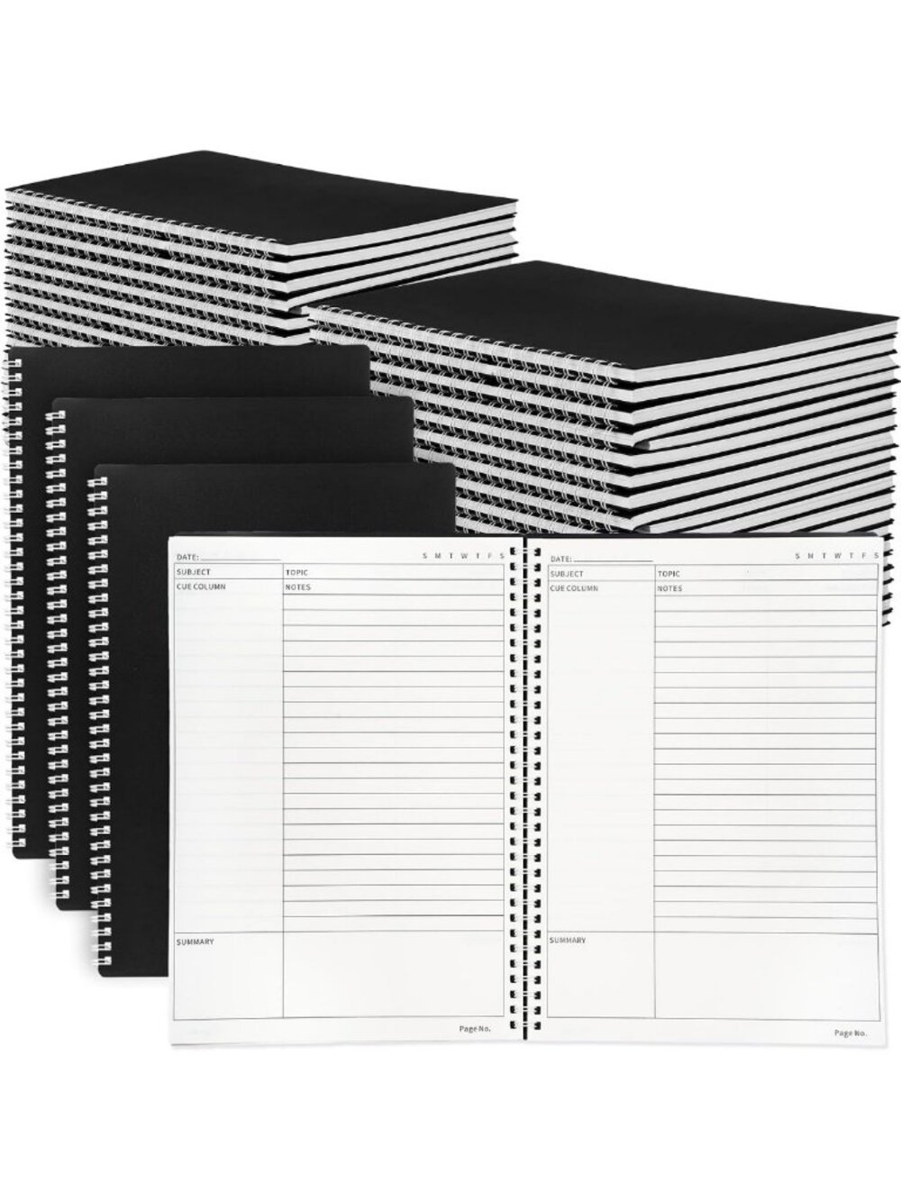 20 Pack A4 Cornell Notes Notebooks - 8.5"x11", 60 Sheets, Perfect for Study